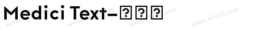 Medici Text字体转换